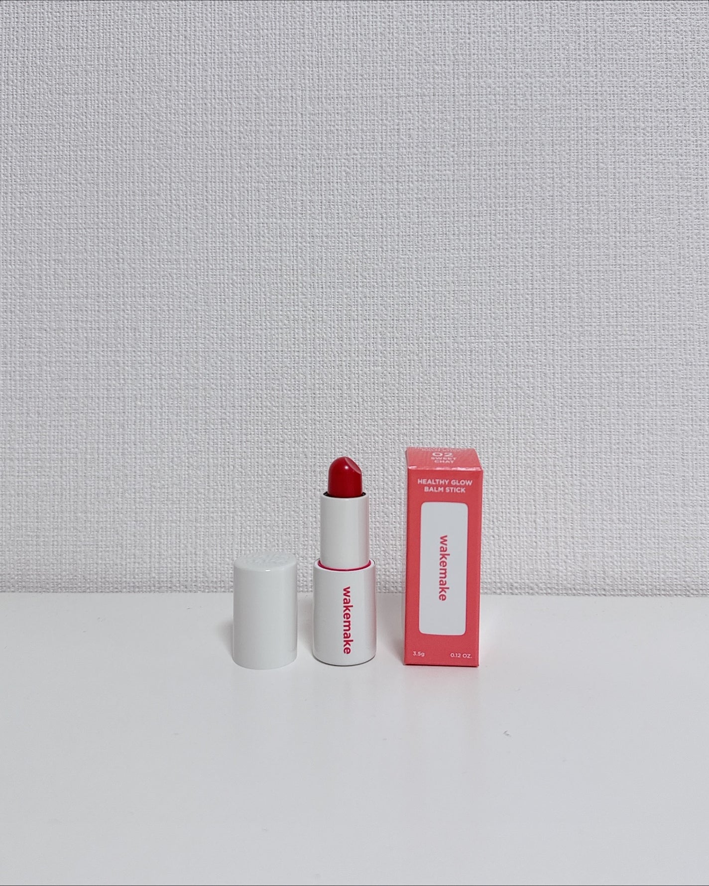 ヘルシーグロウバームスティック/wakemake/口紅を使ったクチコミ(3枚目)