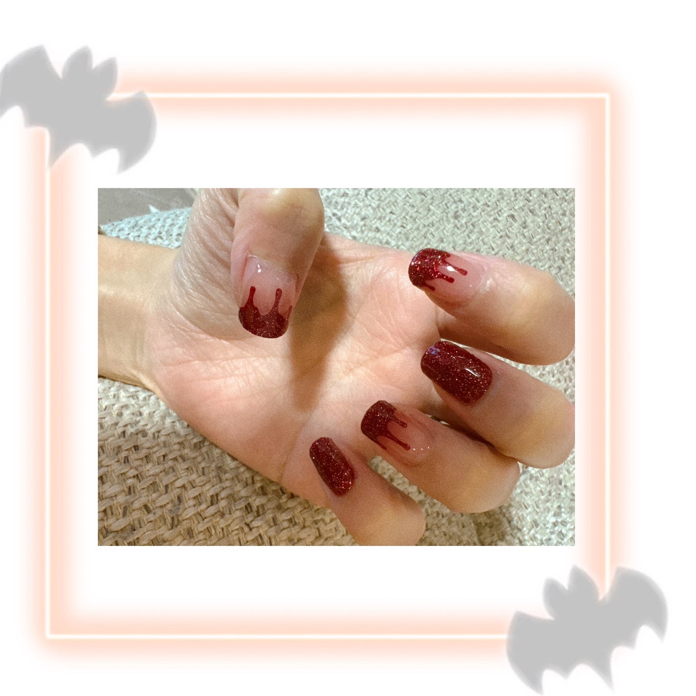 セミキュアジェルネイル(ハンド)/ohora/ネイルシールを使ったクチコミ(3枚目)