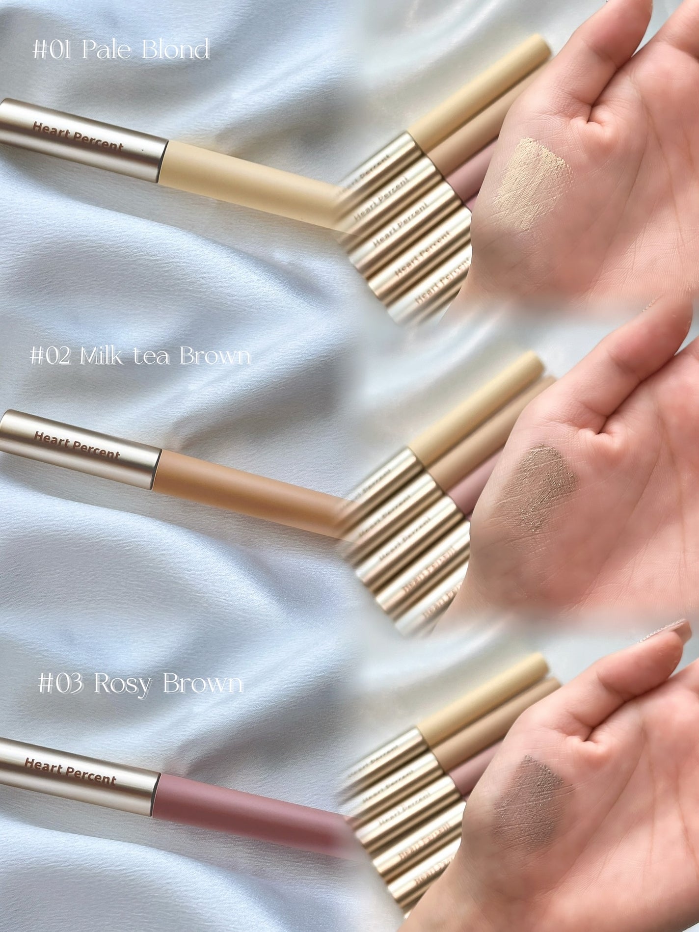 ドットオンムード フェイクアップ ブロウカラー/Heart Percent/眉マスカラを使ったクチコミ(3枚目)