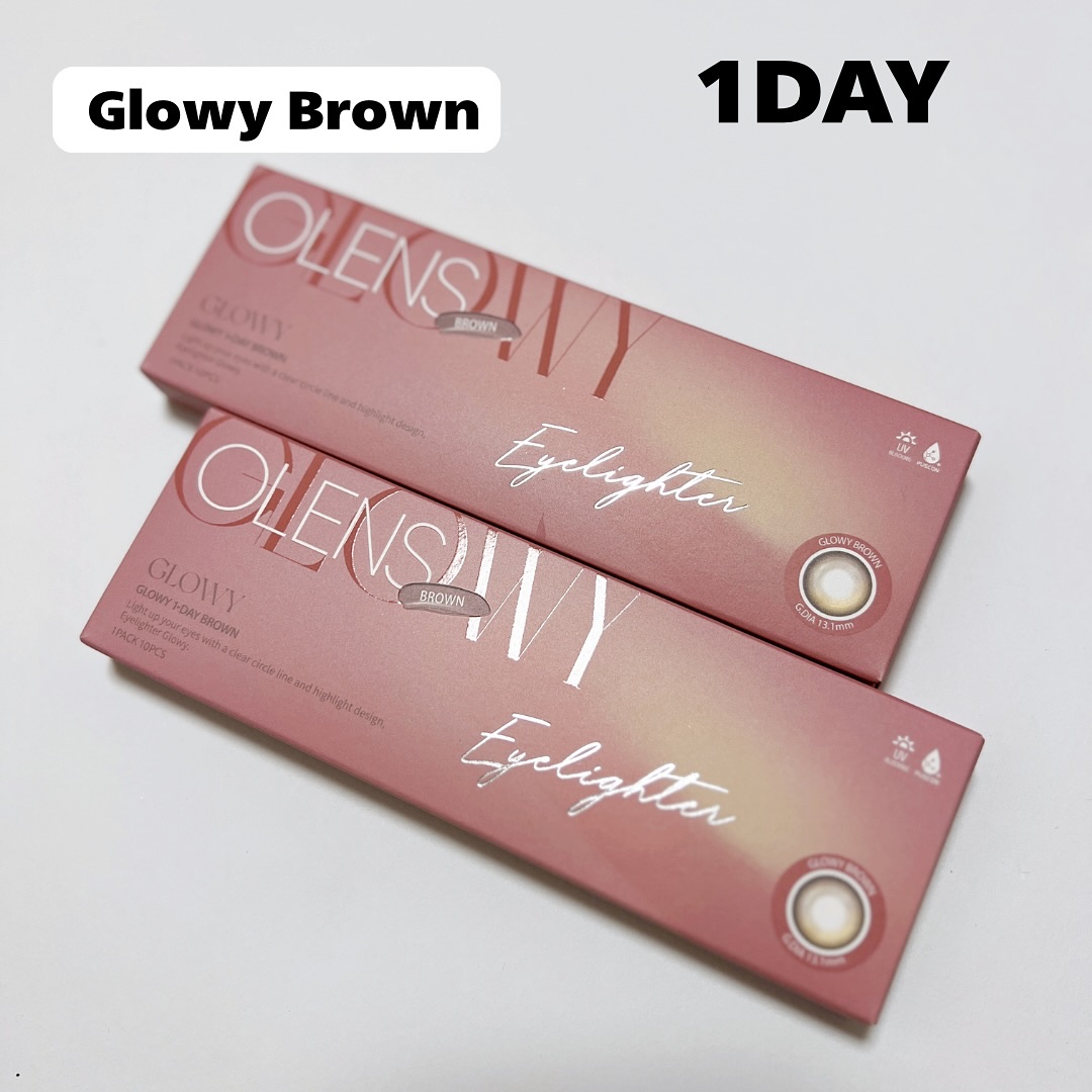 Glowy 1day/OLENS/ワンデー（１DAY）カラコンを使ったクチコミ（2枚目）