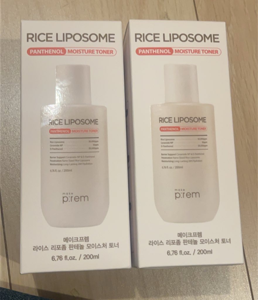 ライスリポソームパンテノールモイスチャートナー/make prem/化粧水を使ったクチコミ（1枚目）