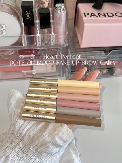 ドットオンムード フェイクアップ ブロウカラー/Heart Percent/眉マスカラを使ったクチコミ(1枚目)