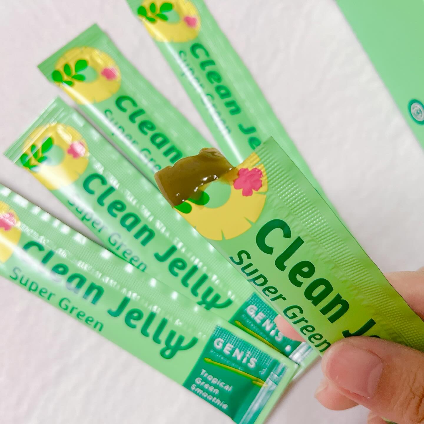 クリーンゼリー/GENiS/青汁を使ったクチコミ（3枚目）