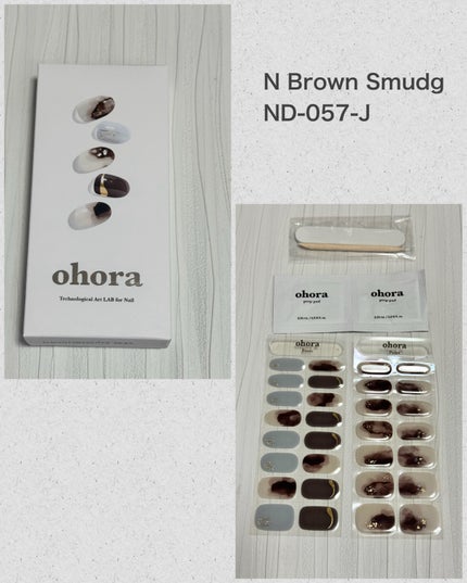 セミキュアジェルネイル(ハンド)/ohora/ネイルシールを使ったクチコミ(3枚目)