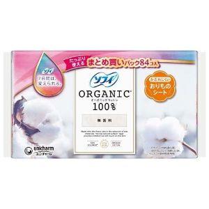 ソフィ おりものシート オーガニックコットン 無香料 84コ入