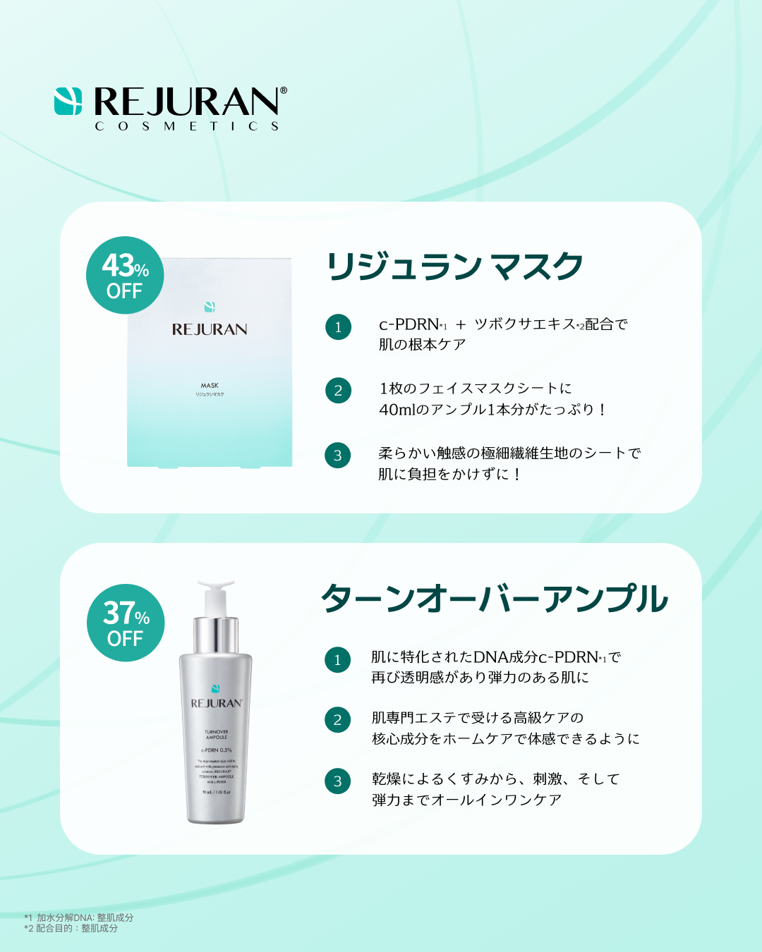 REJURAN ターンオーバーアンプル 30ml/REJURAN COSMETICS/美容液を使ったクチコミ（2枚目）