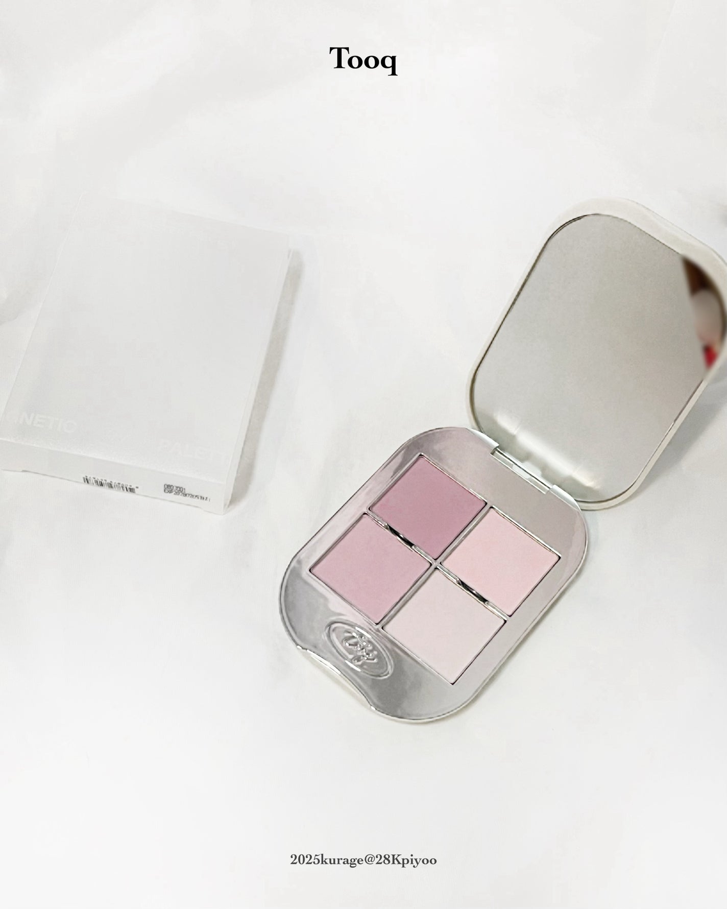 ワンバイジェニュインマグネティックアイシャドウ 4色パレット/Tooq/アイシャドウパレットを使ったクチコミ(5枚目)