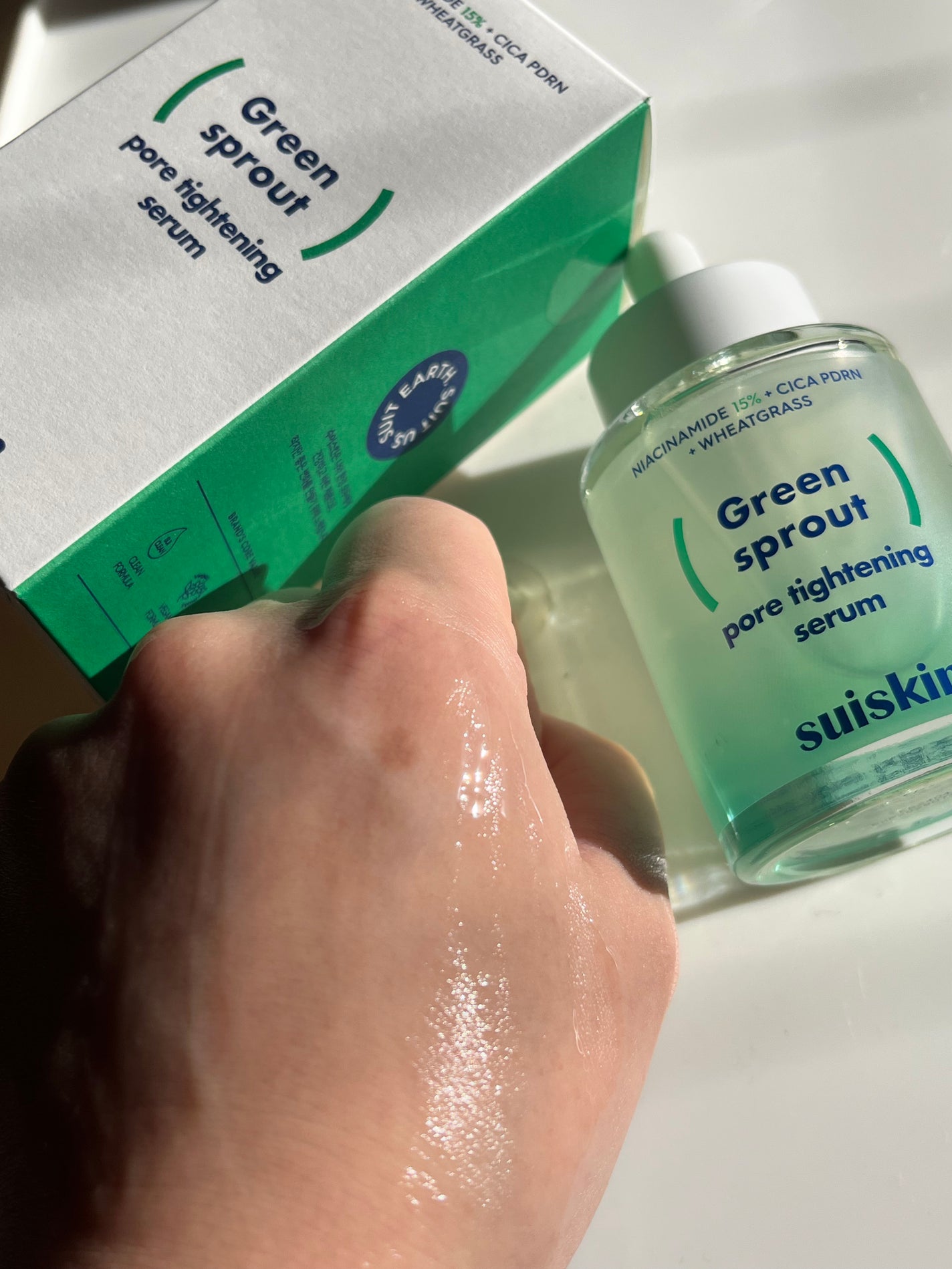 若芽ポアタイトニングセラム/suiskin/美容液を使ったクチコミ(3枚目)