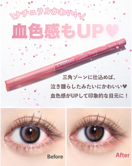 クリーミータッチライナー シアー/キャンメイク/ジェルアイライナーを使ったクチコミ(4枚目)