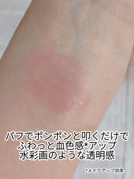 アーティストクッションブラッシュ/JUNG SAEM MOOL/リキッドチークを使ったクチコミ(2枚目)