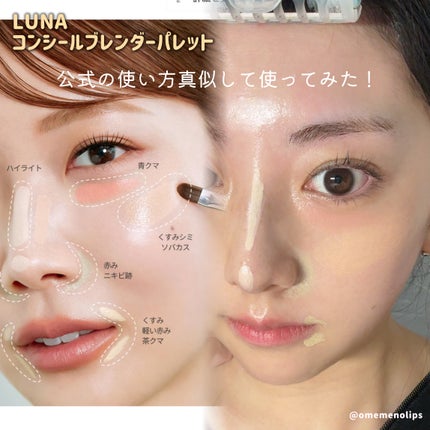 コンシールブレンダーパレット/LUNA/パレットコンシーラーを使ったクチコミ(4枚目)