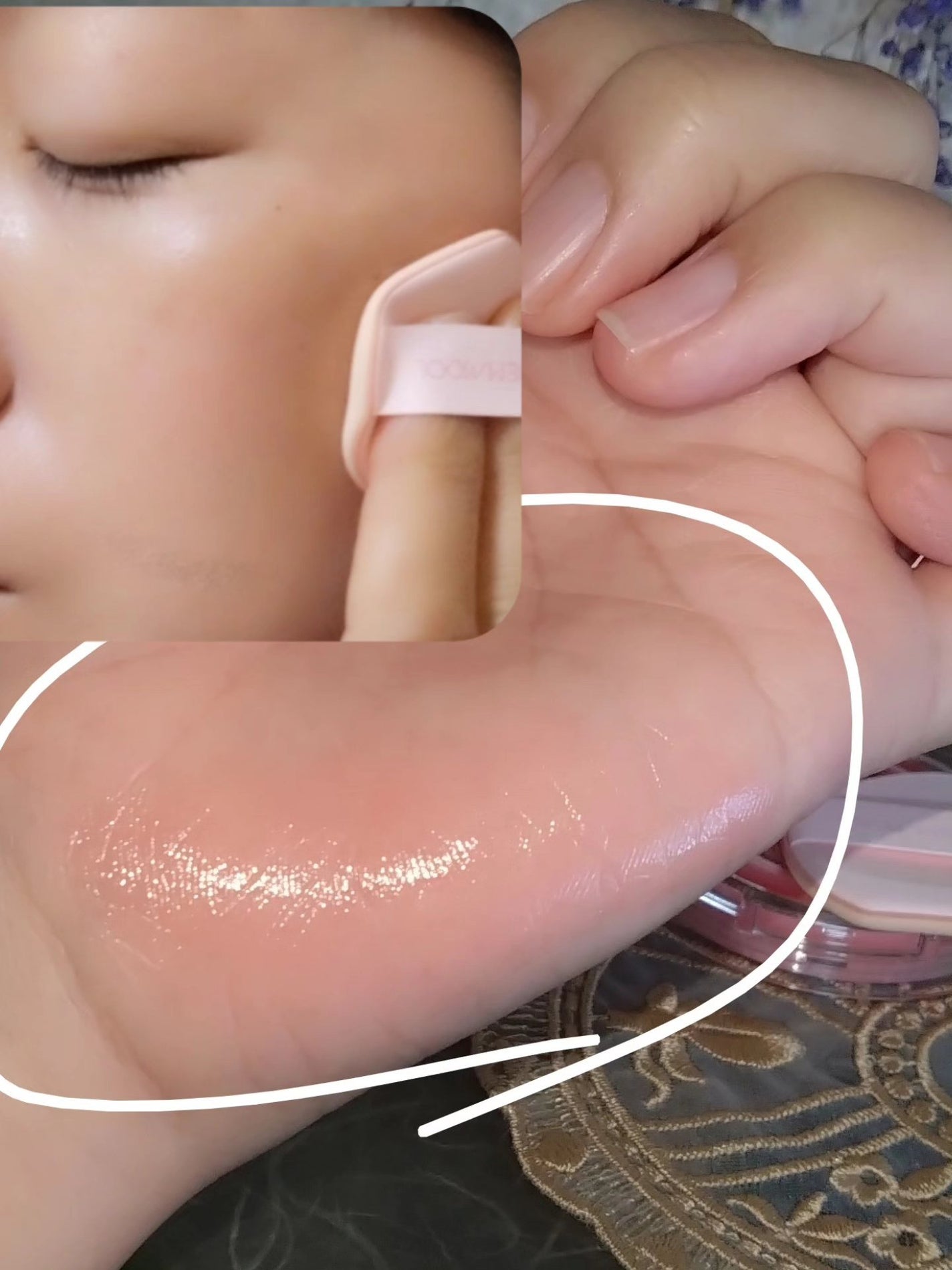 アーティストクッションブラッシュ/JUNG SAEM MOOL/リキッドチークを使ったクチコミ(2枚目)