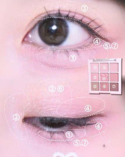 シャドウパレット/dasique/アイシャドウパレットを使ったクチコミ(8枚目)