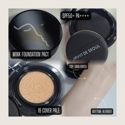 ジャビンドゥソウル ウインクファンデーションパクト/Javin De Seoul/クッションファンデーションを使ったクチコミ(2枚目)