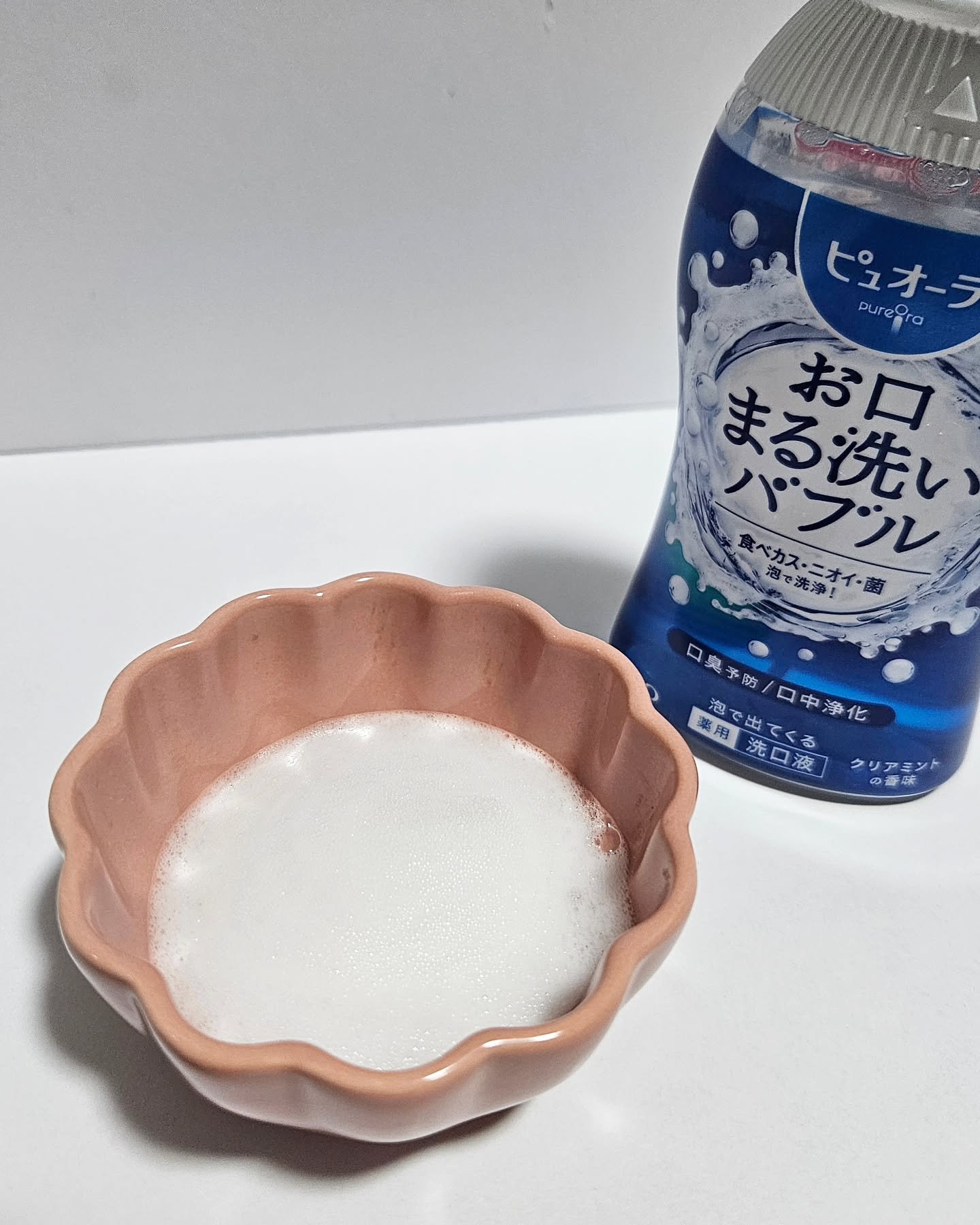 ピュオーラ 泡で出てくる洗口液 クリアミント【医薬部外品】/ピュオーラ/マウスウォッシュ・スプレーを使ったクチコミ（2枚目）