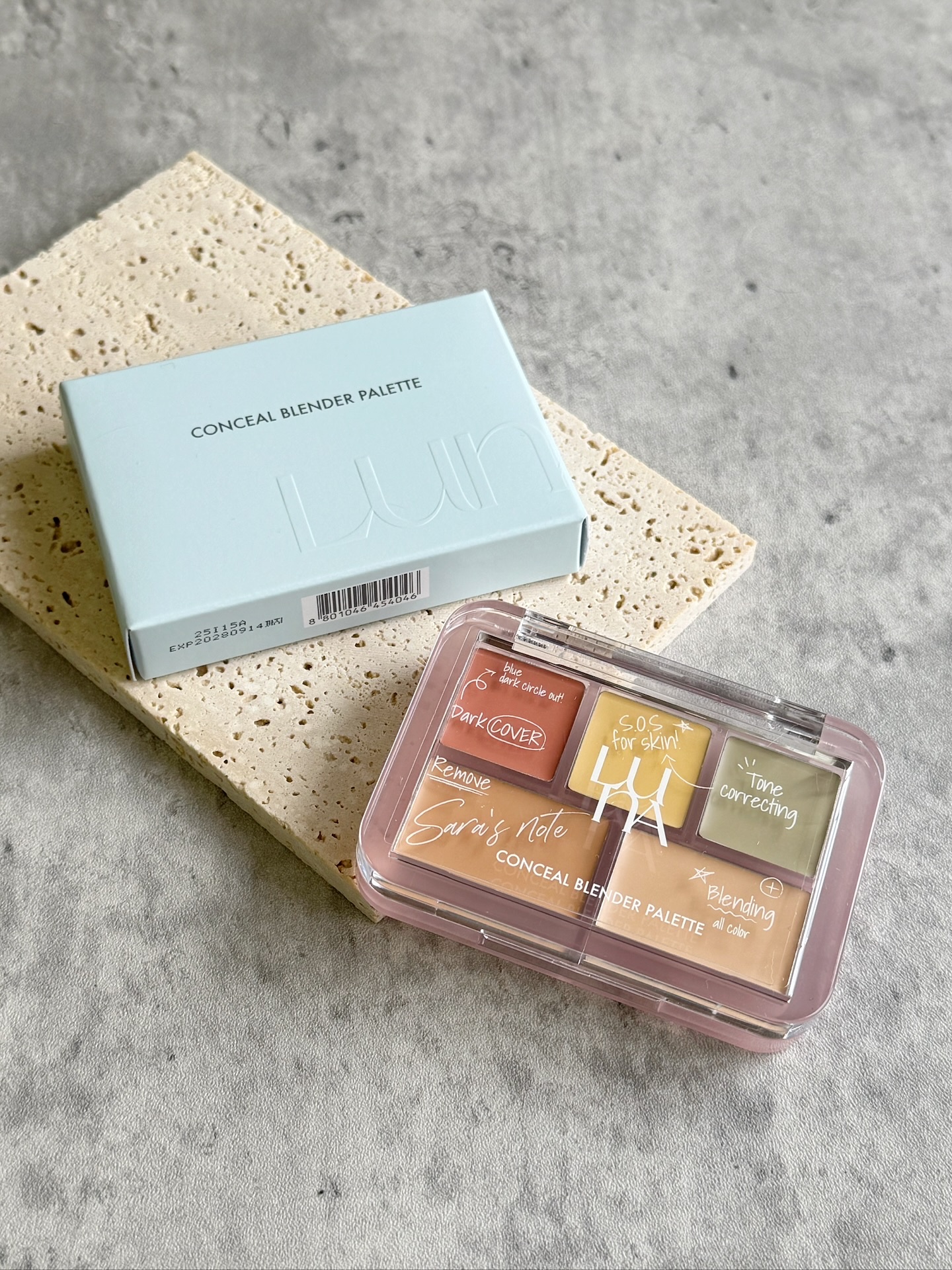 コンシールブレンダーパレット/LUNA/パレットコンシーラーを使ったクチコミ（1枚目）