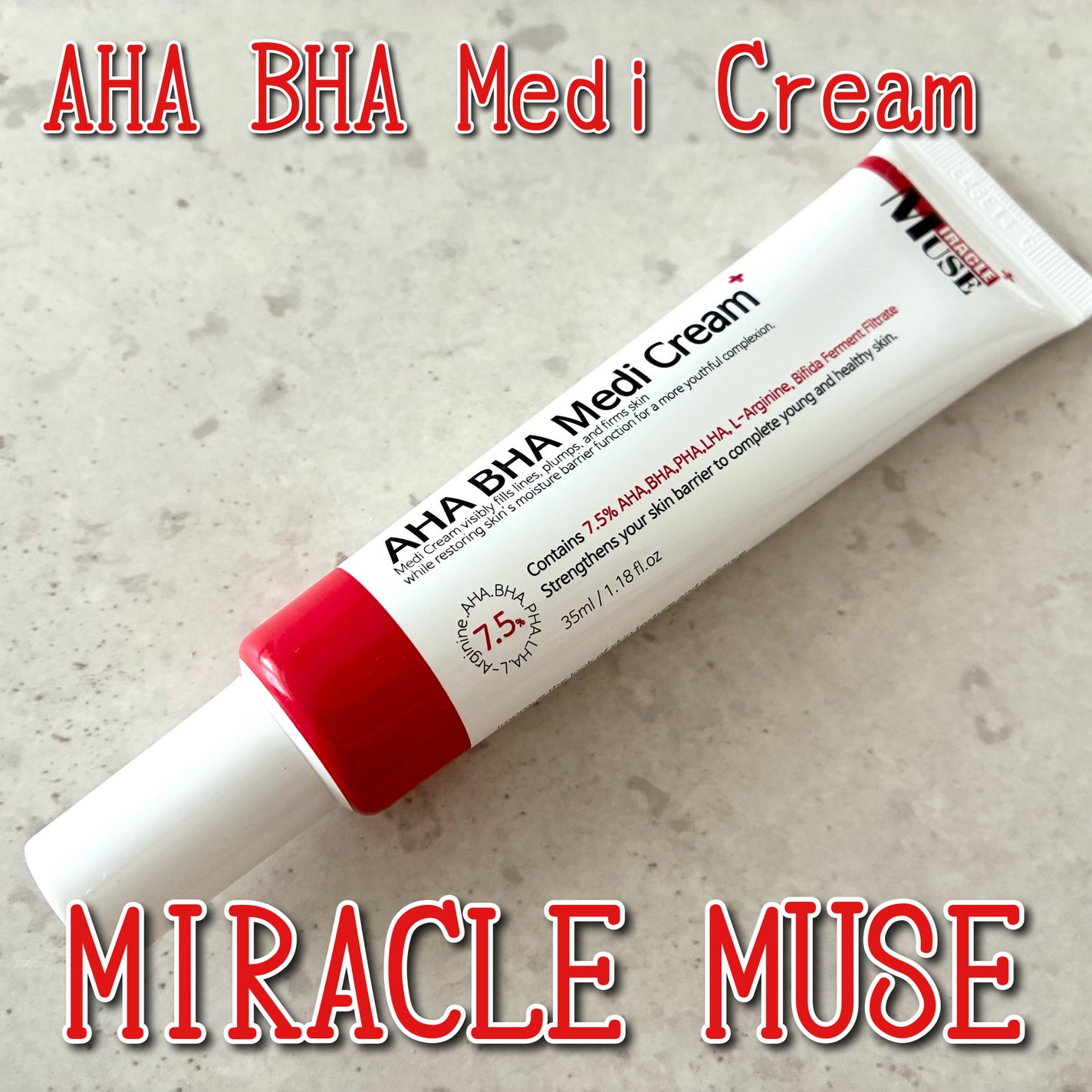 AHA BHA Medi Cream/MIRACLE MUSE/フェイスクリームを使ったクチコミ(1枚目)