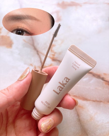 ラカ ピクシーブロウカラ/Laka/眉マスカラを使ったクチコミ(3枚目)