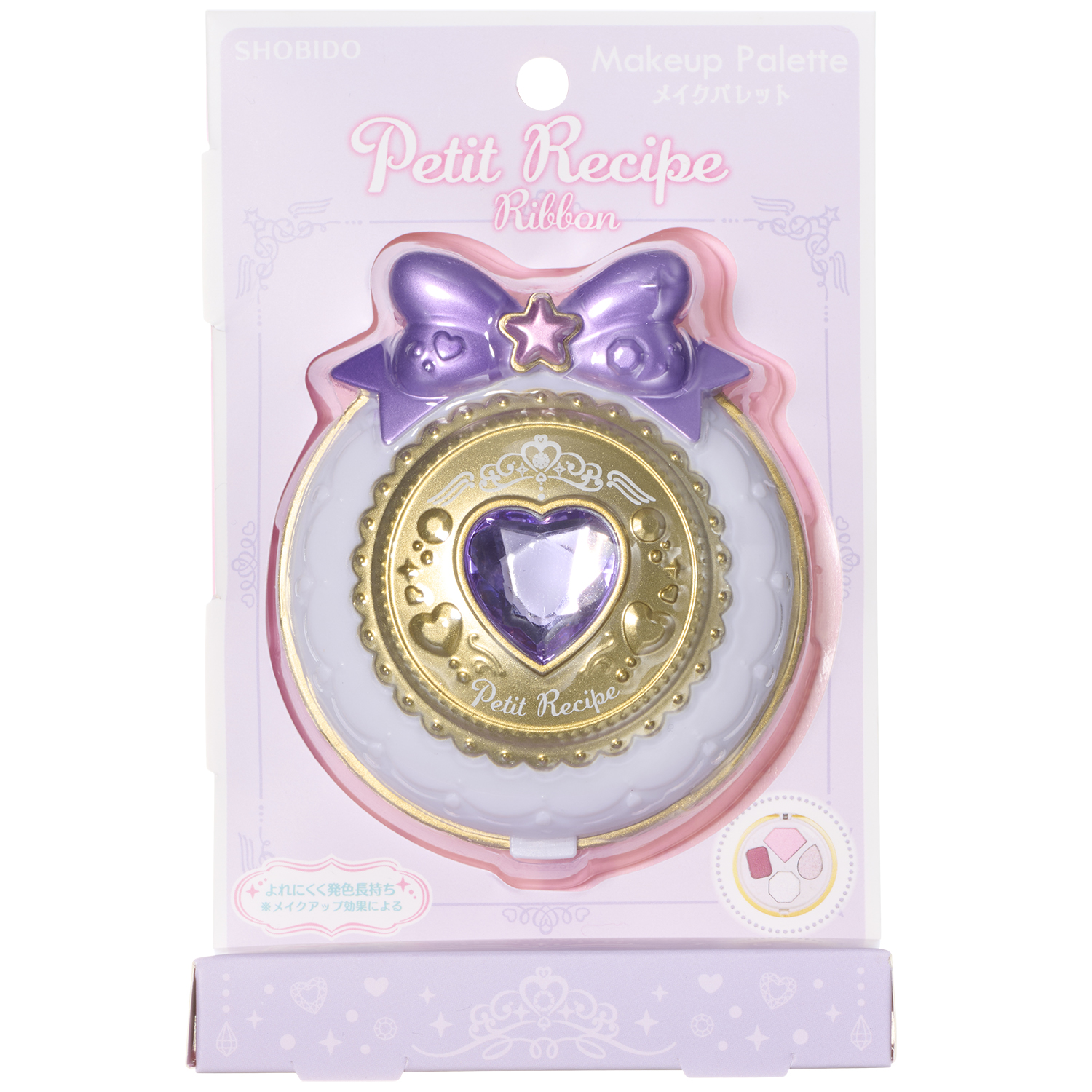 プチレシピ リボン メイクパレット プチレシピ リボン メイクパレット パープル