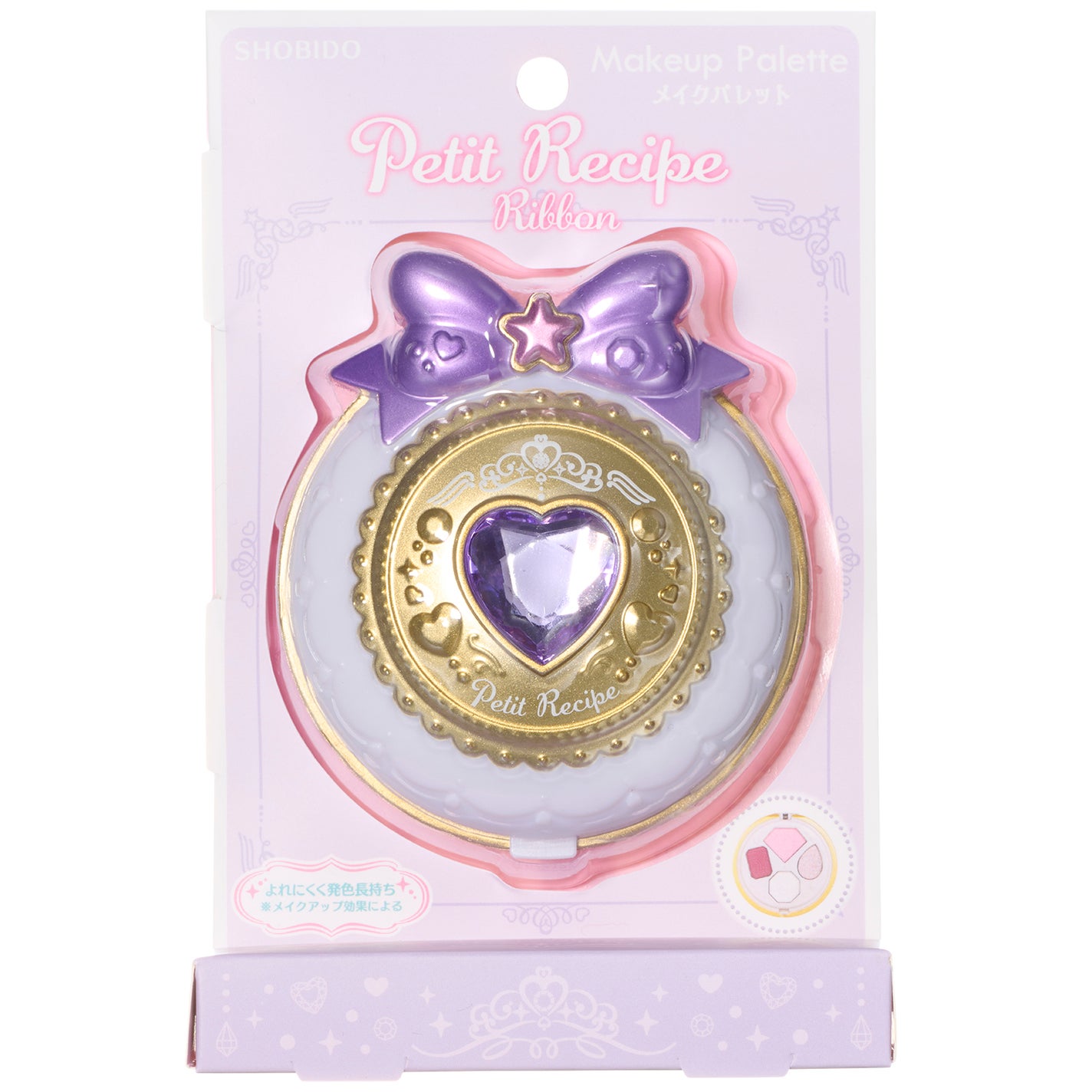 プチレシピ リボン メイクパレット プチレシピ リボン メイクパレット パープル