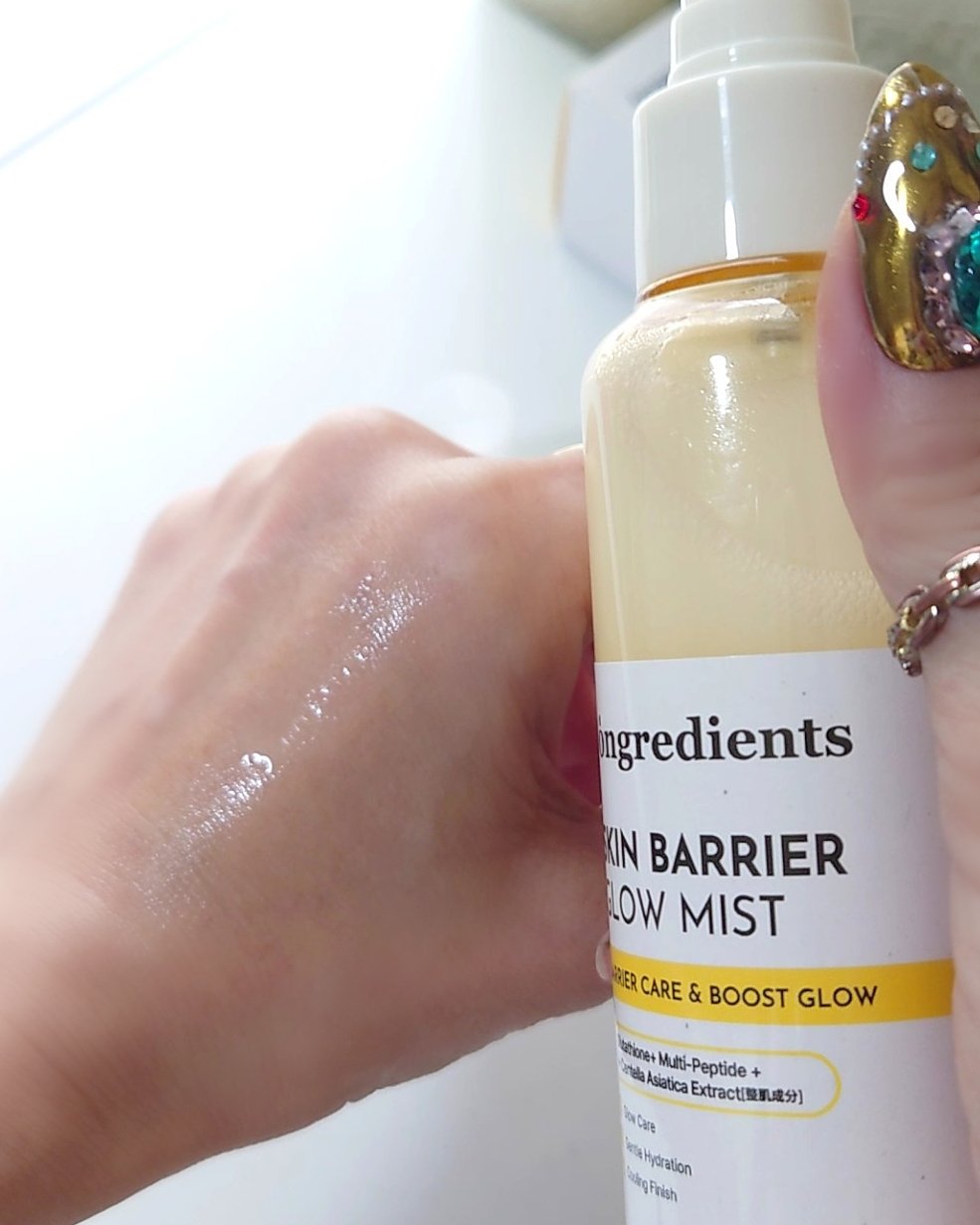 オングリディエンツ スキンバリアグローミスト/Ongredients/ミスト状化粧水を使ったクチコミ（2枚目）
