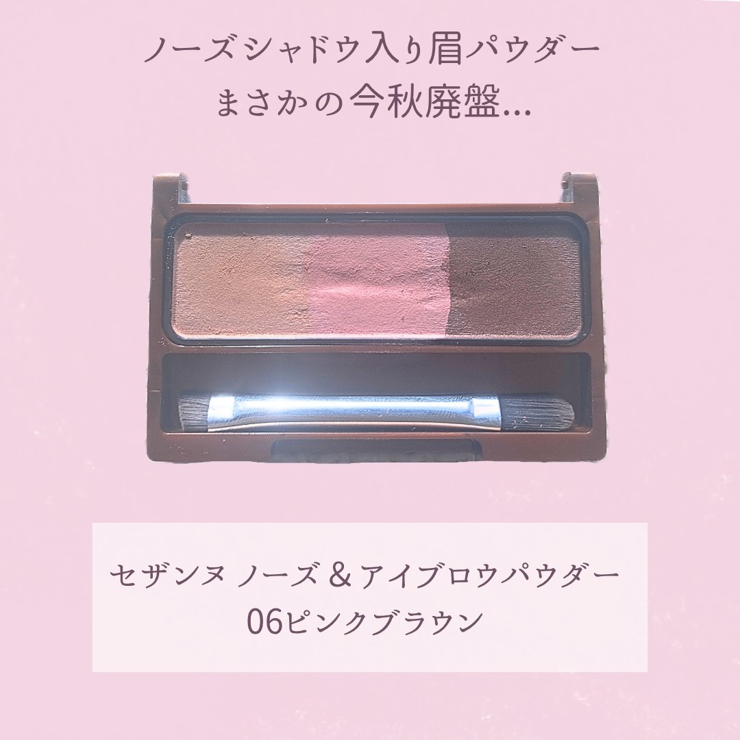 ノーズ＆アイブロウパウダー/CEZANNE/パウダーアイブロウを使ったクチコミ（2枚目）