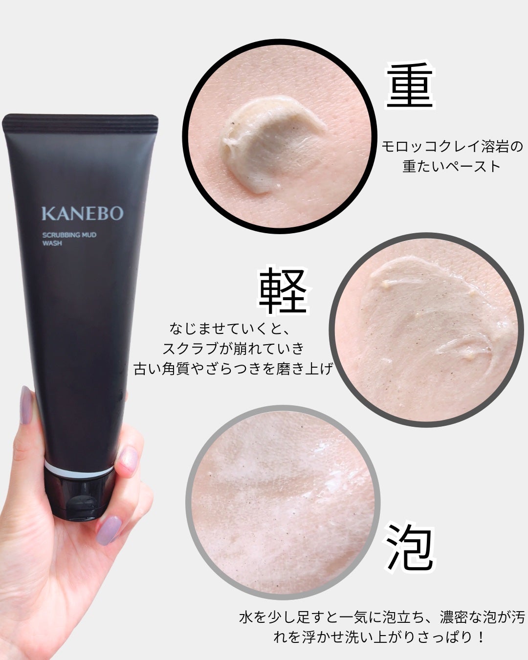 スクラビング マッド ウォッシュ/KANEBO/洗顔フォームを使ったクチコミ(2枚目)