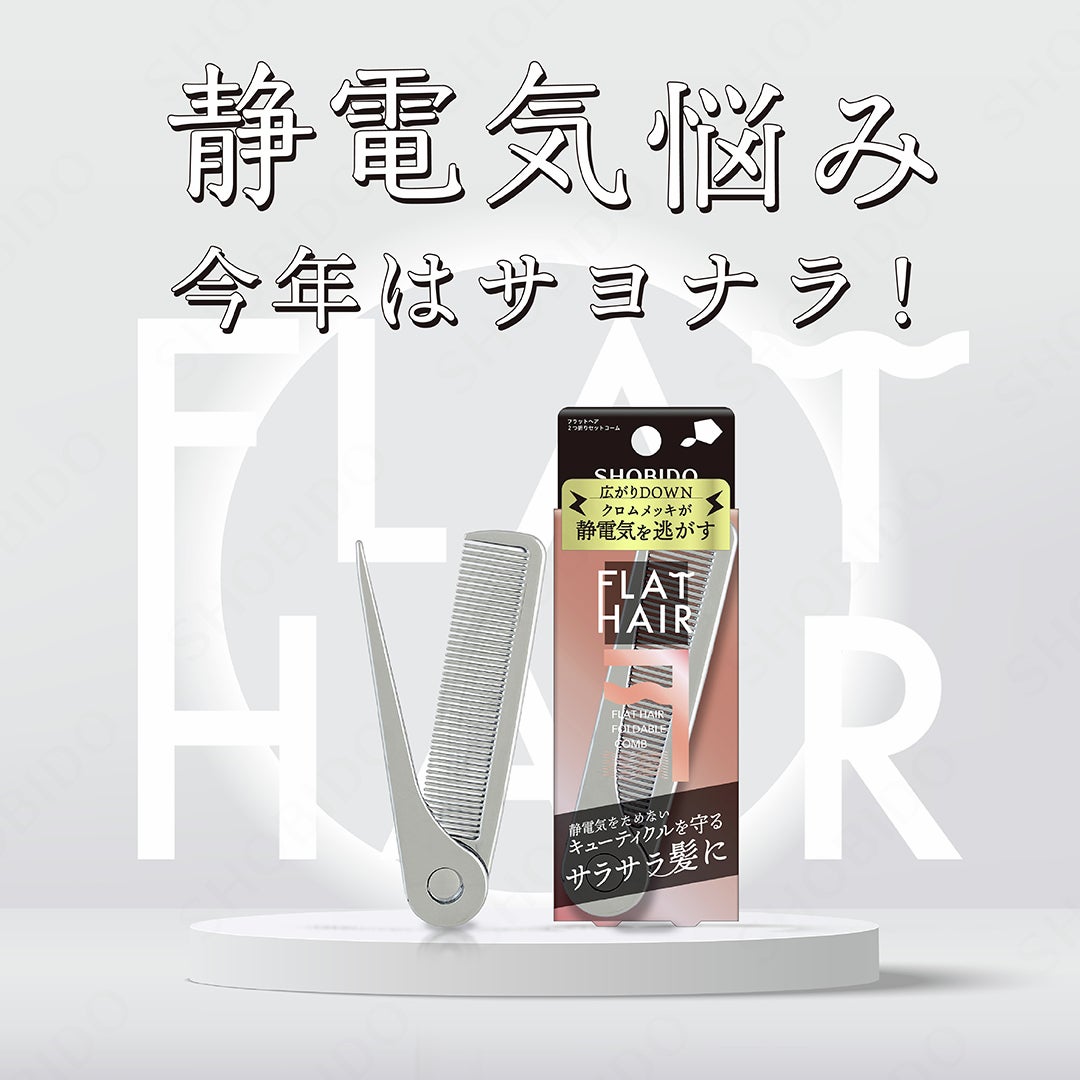 フラットヘア 2つ折りセットコーム/SHOBIDO/ヘアコームを使ったクチコミ(1枚目)