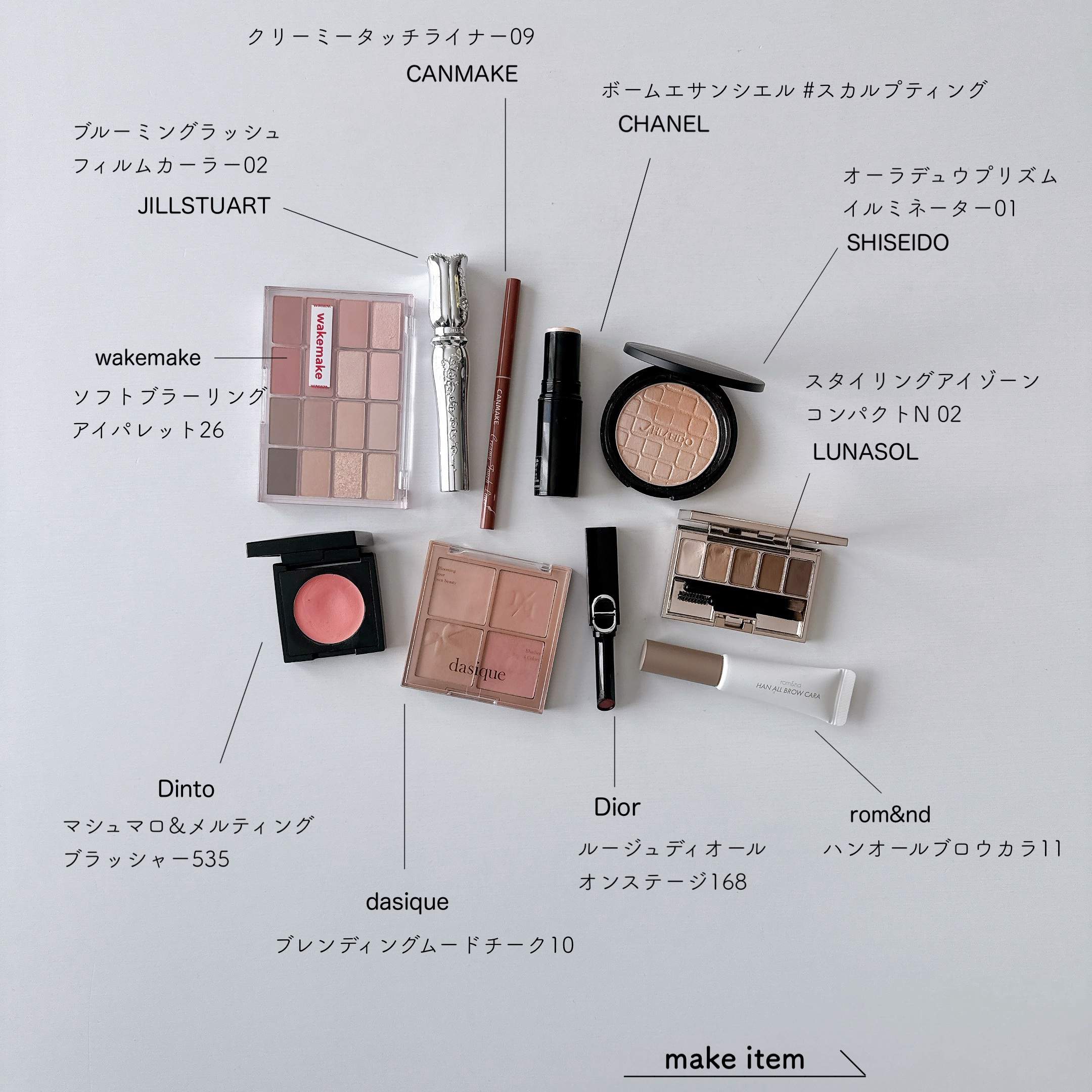 ルナソル スタイリングアイゾーンコンパクトN 02 ソフトアッシュ/LUNASOL/アイシャドウパレットを使ったクチコミ（1枚目）