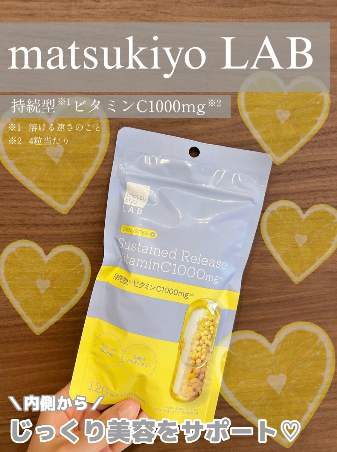 ビュースター 持続型ビタミンC1000/matsukiyo LAB/美容サプリメントを使ったクチコミ(1枚目)