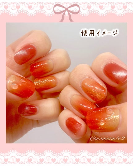 セミキュアジェルネイル(ハンド)/ohora/ネイルシールを使ったクチコミ(4枚目)