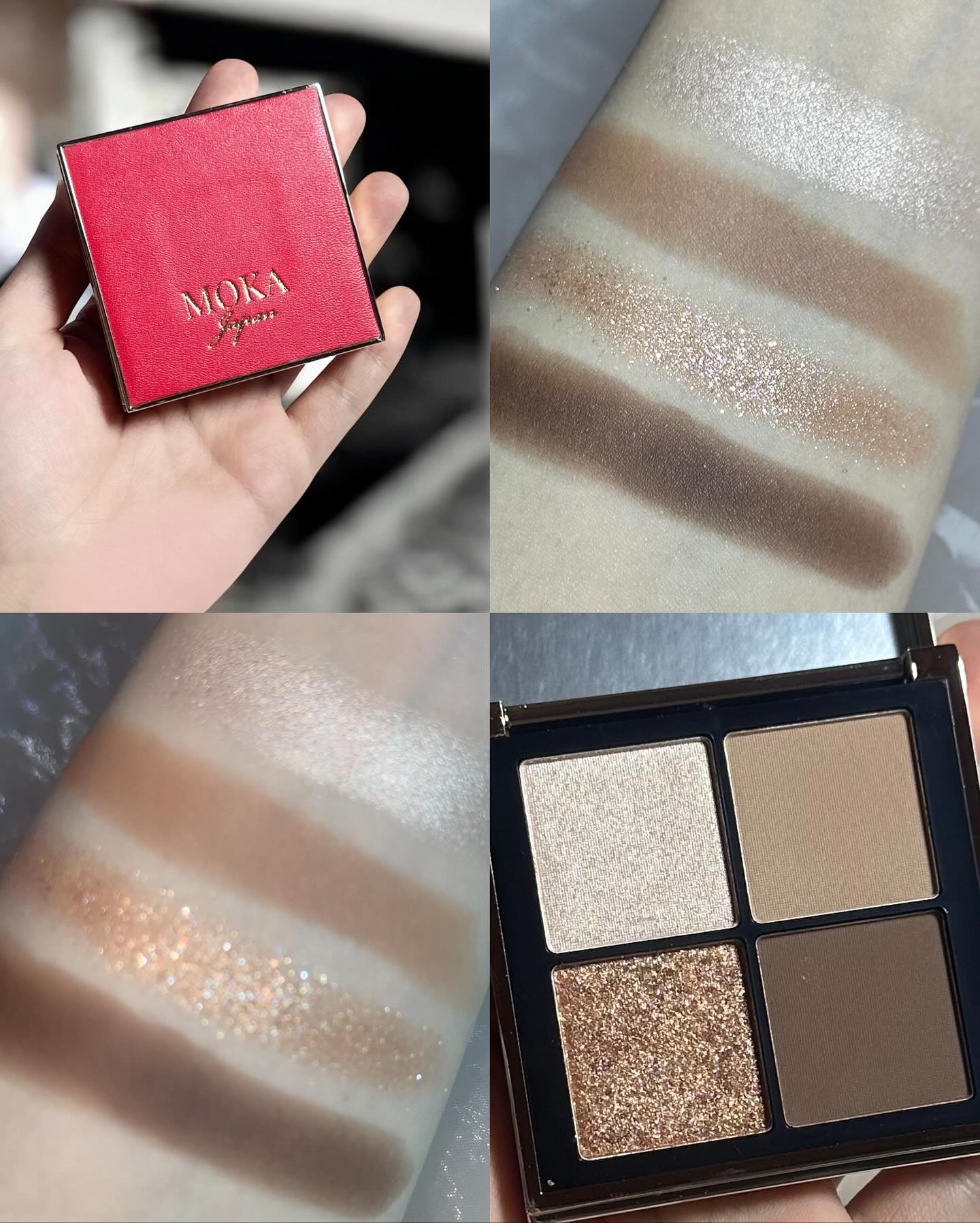4色アイシャドウパレット/MOKA Japan cosmetics/アイシャドウパレットを使ったクチコミ（1枚目）