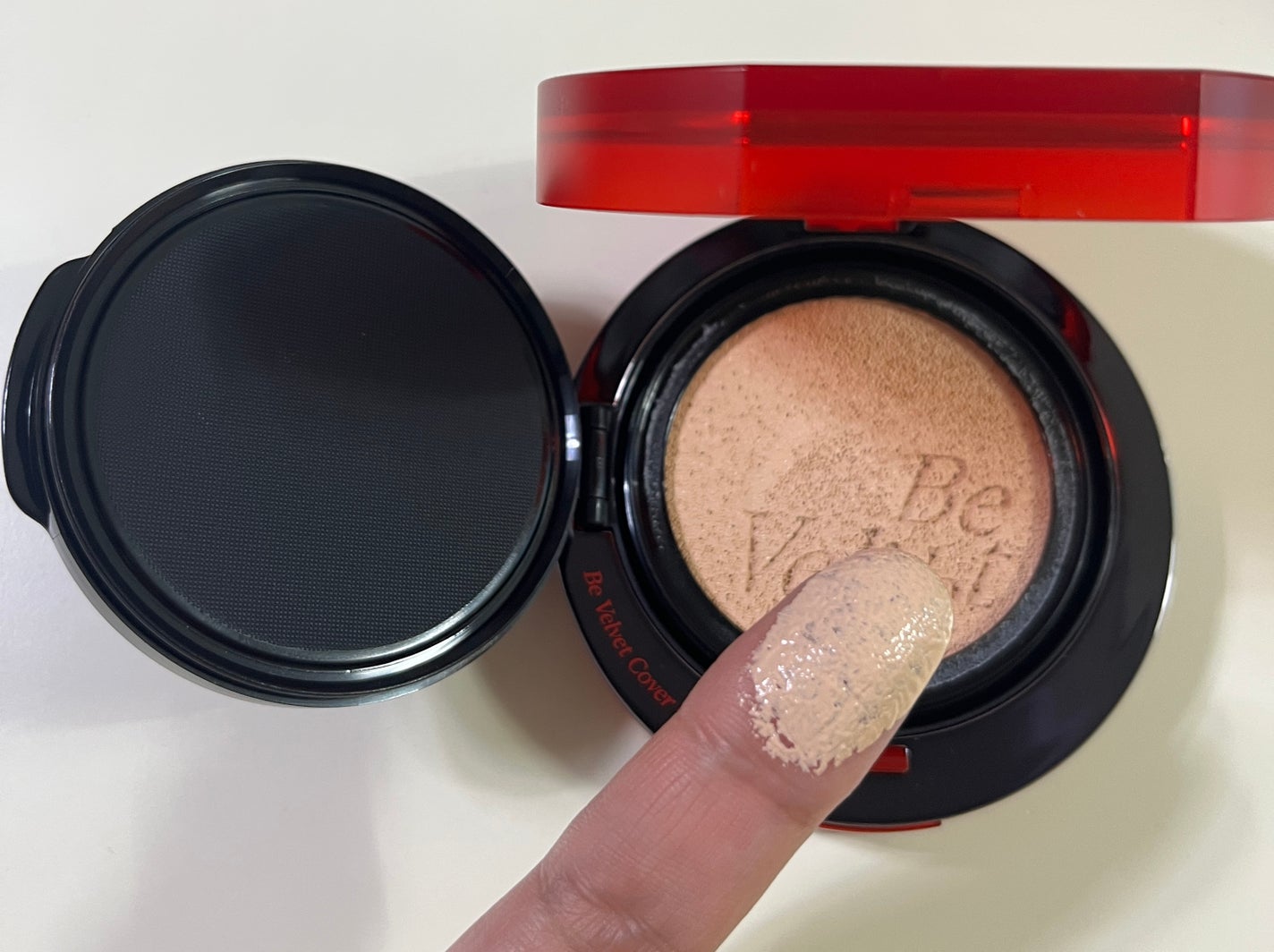 ビーベルベットカバークッション/espoir/クッションファンデーションを使ったクチコミ(2枚目)