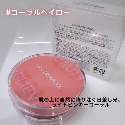 アーティストクッションブラッシュ/JUNG SAEM MOOL/リキッドチークを使ったクチコミ(2枚目)