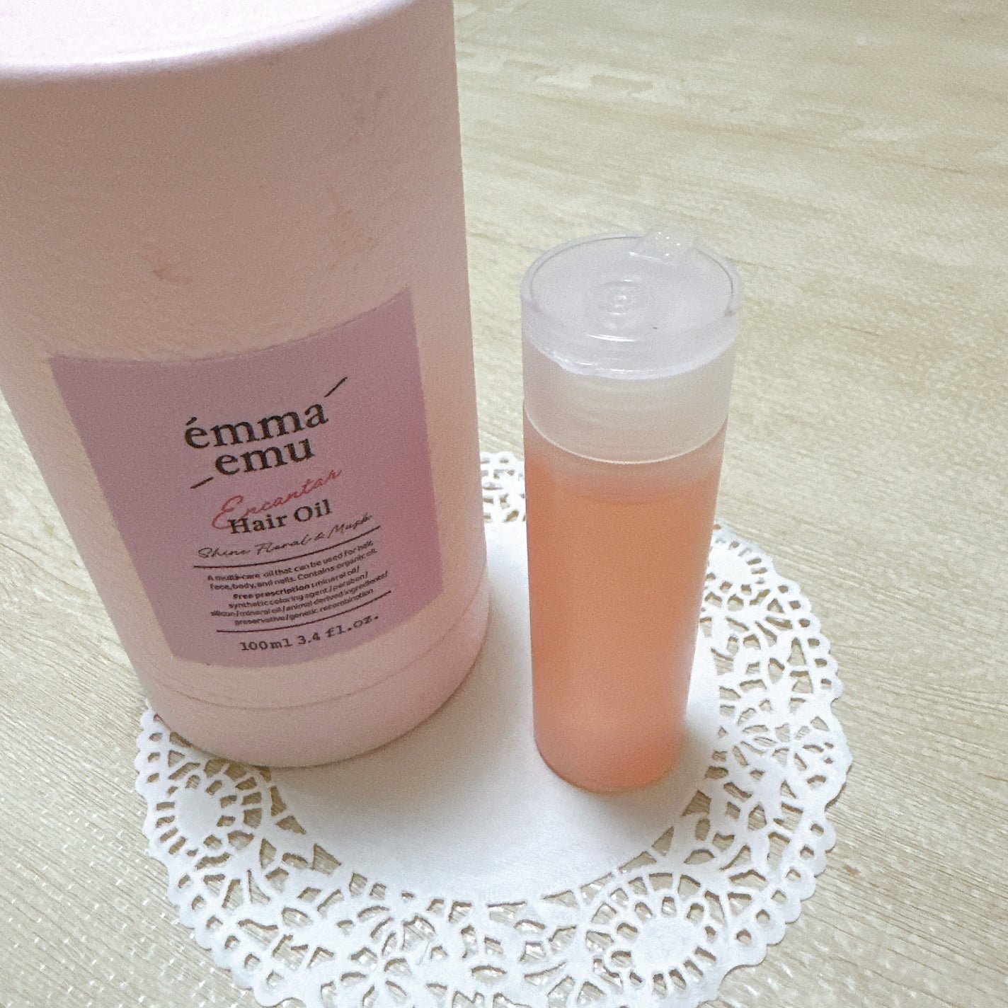 エンカンタールヘアオイル シャインフローラル&ムスク/emma emu/ヘアオイルを使ったクチコミ(5枚目)