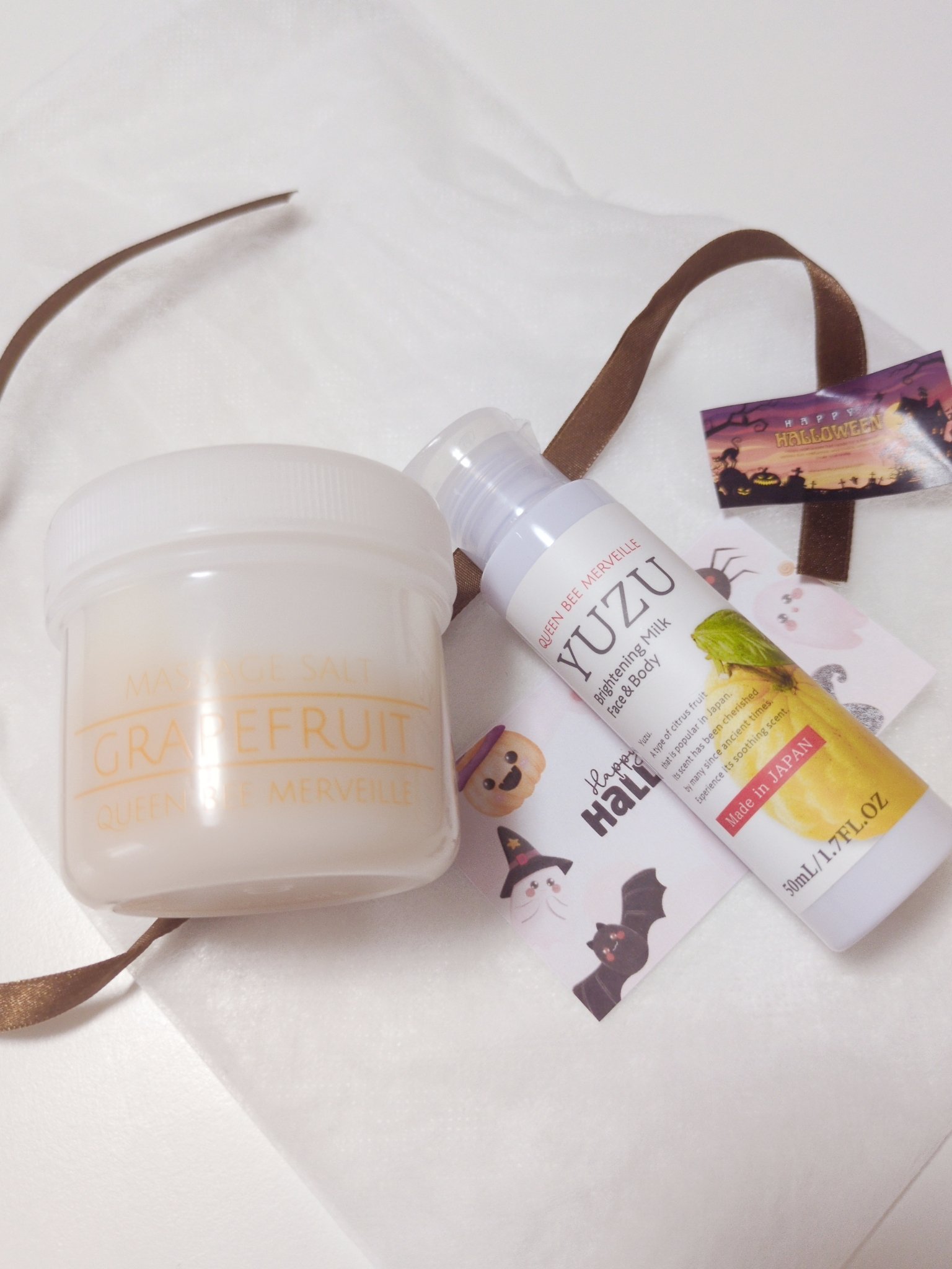 マッサージソルト　グレープフルーツ/クインビーメルヴェーユ/ボディスクラブを使ったクチコミ（2枚目）