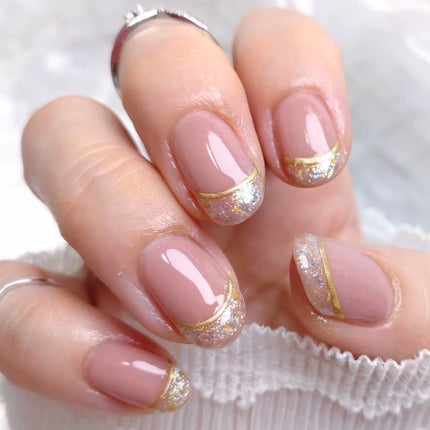 ミルクティ on LIPS 「✴✴美爪仕上げのネイルファンデーションを活かした#ガラスフレン..」(4枚目)