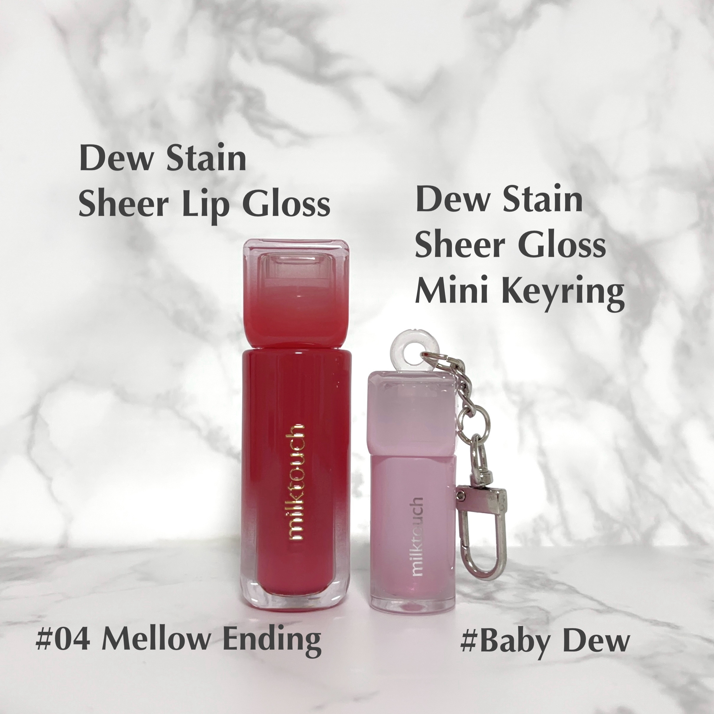 デューステインシアーオーロラグロス/Milk Touch/リップグロスを使ったクチコミ（2枚目）