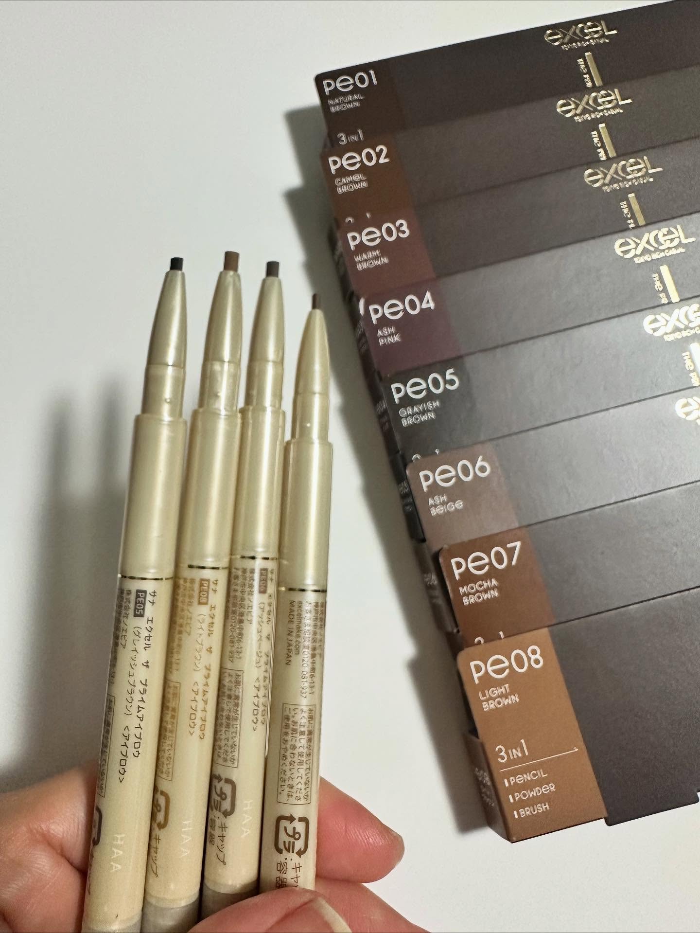 エクセル ザ プライムアイブロウ PE01 ナチュラルブラウン/excel/アイブロウペンシルを使ったクチコミ（2枚目）
