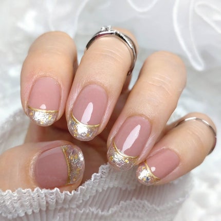 ミルクティ on LIPS 「✴✴美爪仕上げのネイルファンデーションを活かした#ガラスフレン..」(5枚目)