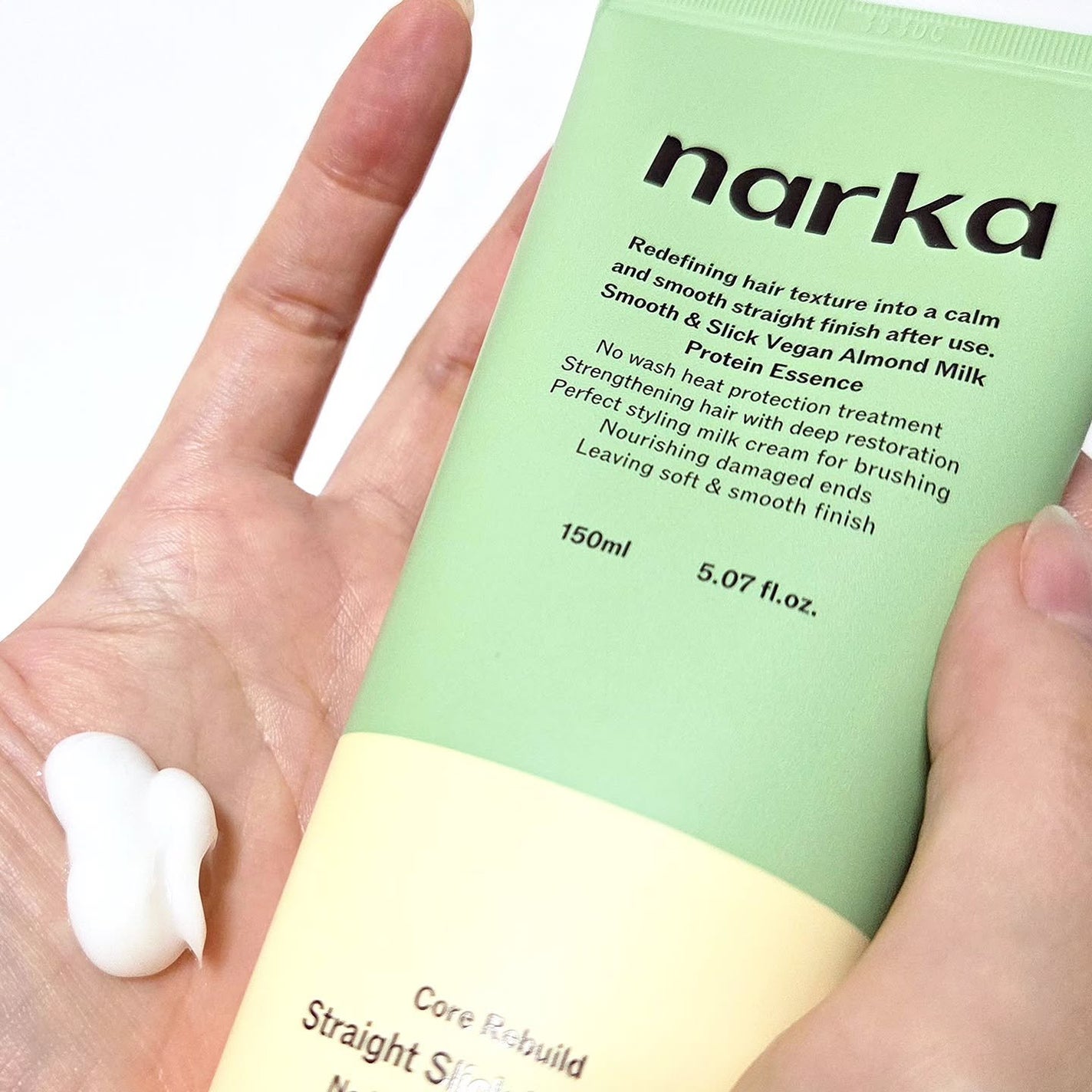 ストレートスリックヘアミルク/narka/ヘアミルクを使ったクチコミ(1枚目)