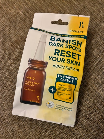 ビタC凍結乾燥ダブルショットアンプルキット/BONCEPT/美容液を使ったクチコミ(1枚目)