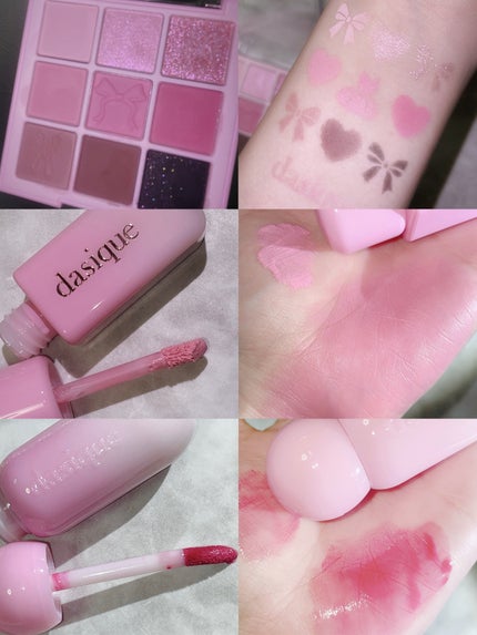 シルキーベールブラッシュ 02 スウィーティーリボン/dasique/リキッドチークを使ったクチコミ(3枚目)