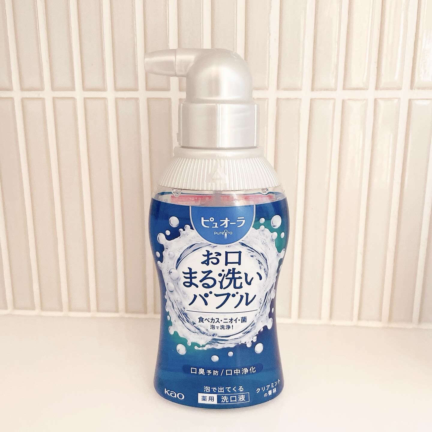 ピュオーラ 泡で出てくる洗口液 クリアミント【医薬部外品】/ピュオーラ/マウスウォッシュ・スプレーを使ったクチコミ（1枚目）