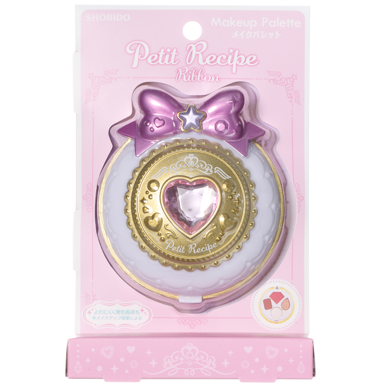 プチレシピ リボン メイクパレット プチレシピ リボン メイクパレット ピンク