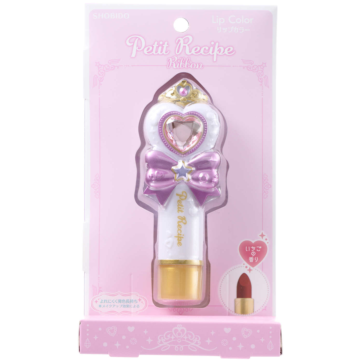 プチレシピ リボン リップスティック  プチレシピ リボン リップスティック ピンク
