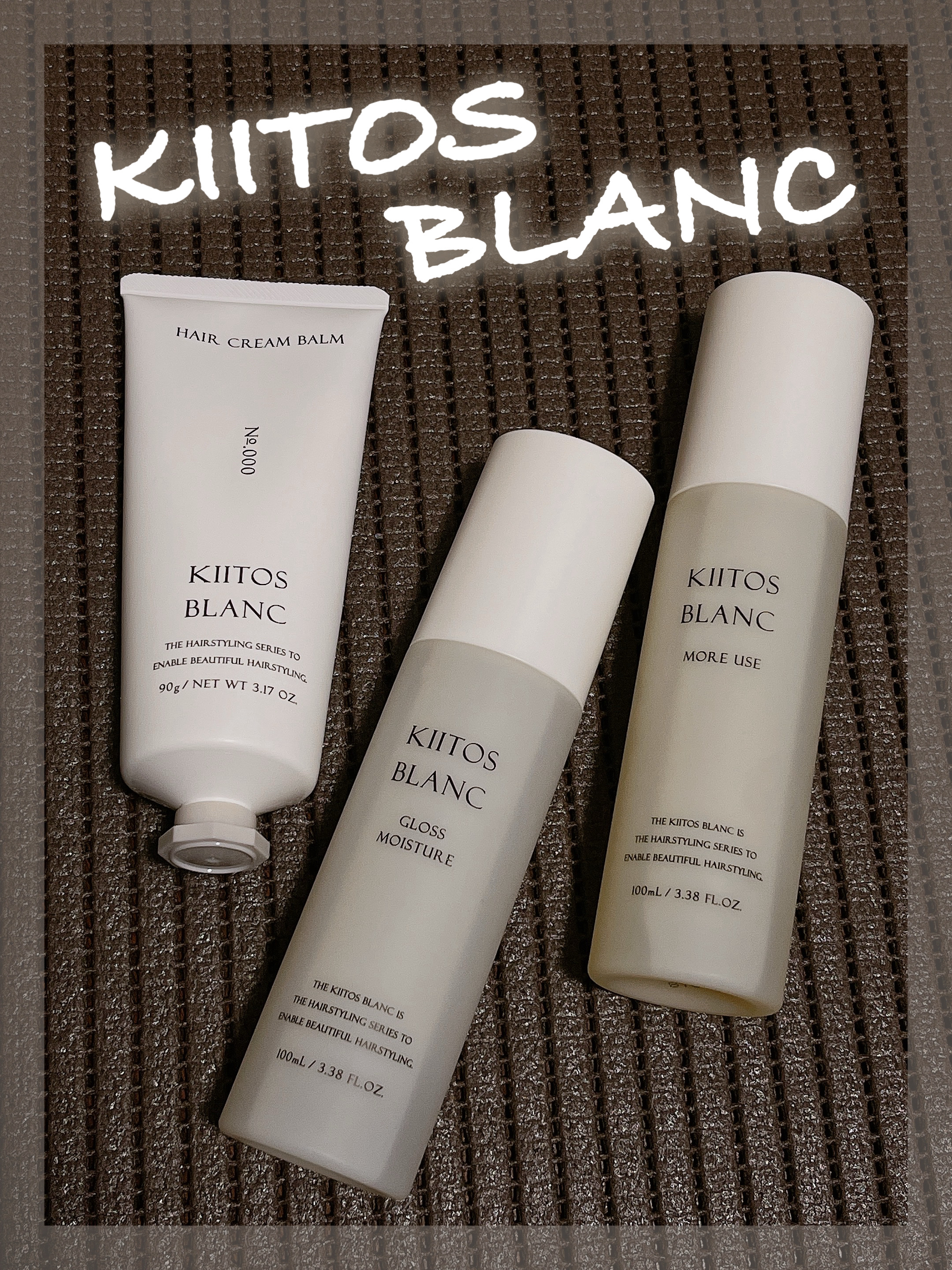 香水を選ぶようにスタイリング剤を選ぶ、美容室専売スタイリングシリーズ「キートス ブラン」

⋆┈┈┈┈┈┈┈┈┈┈┈┈┈┈┈⋆

《キートス ブラン ヘアクリームバーム 0》
手のひらでよく伸ばしてから髪に伸ばして使用します。べたべたしにく