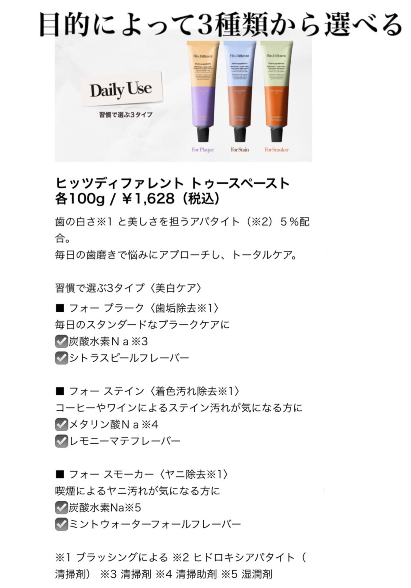 ヒッツディファレント トゥースペースト フォー プラーク/Hits Different/歯磨き粉を使ったクチコミ(3枚目)