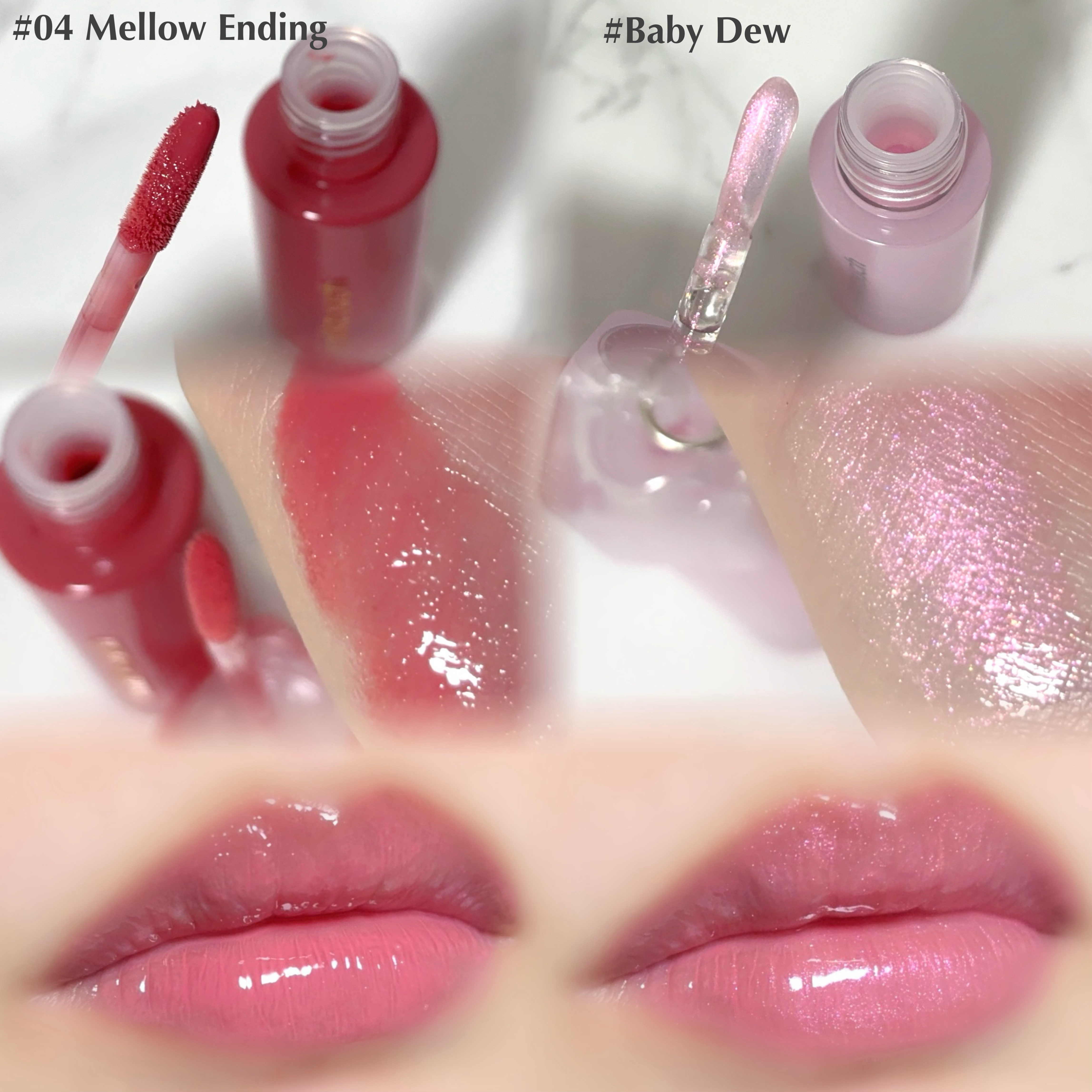 デューステインシアーオーロラグロス/Milk Touch/リップグロスを使ったクチコミ（3枚目）