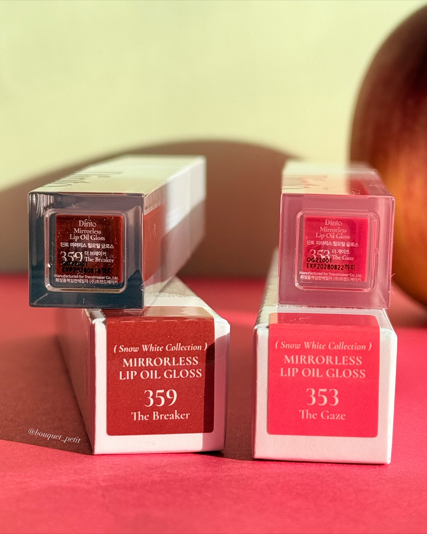 ミラーレスリップオイルグロス/Dinto/リップグロスを使ったクチコミ（3枚目）